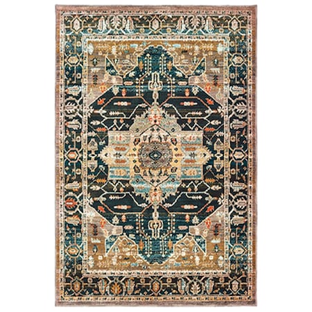 Oriental Weavers 5 ft. 3 in. x 7 ft. 6 in. Sedona Rectangular Area Rug Blue S9592B160230ST